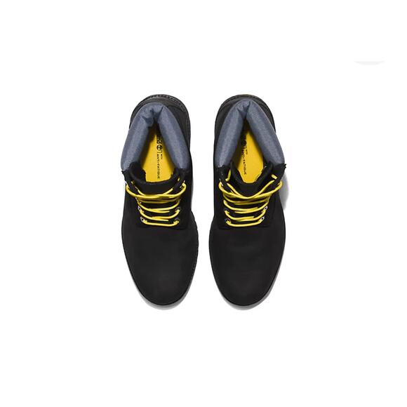 Timberland Heritage 6-Inch Waterproof Boots Black Regenerative Leather - Size 11 - Picture 10 of 12